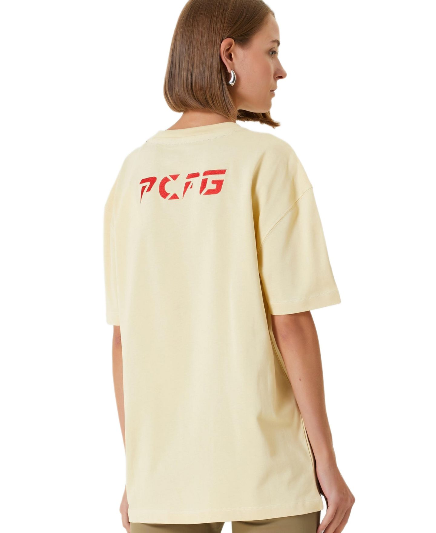 Женская футболка PCFG Cotton Destroyed Logo, цвет: Зелёный, вариант 1 — фото 2
