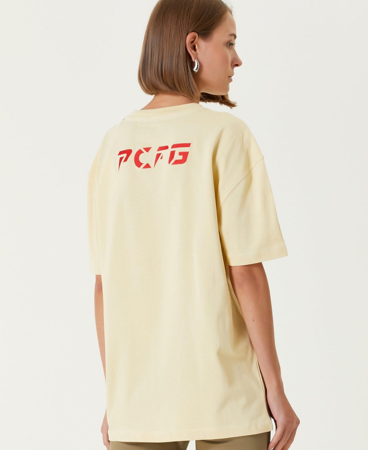 Pcfg Women's Cotton Destroyed Logo T-Shirt