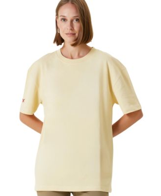 Women's Cotton Destroyed Logo T-Shirt