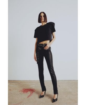 Women's Padded Shoulder Cotton T-Shirt