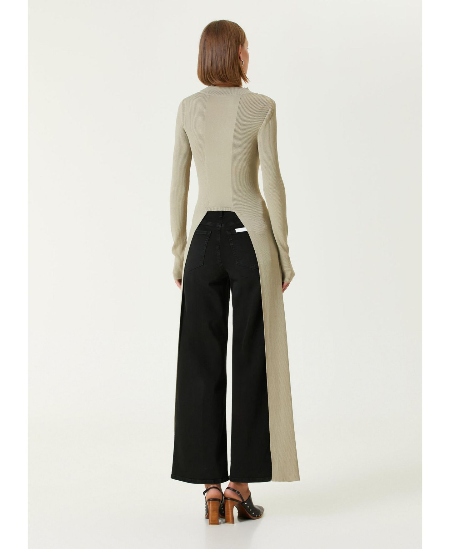 Женский топ PCFG Your Itch Tailed Knit, цвет: Бежевый — фото 2