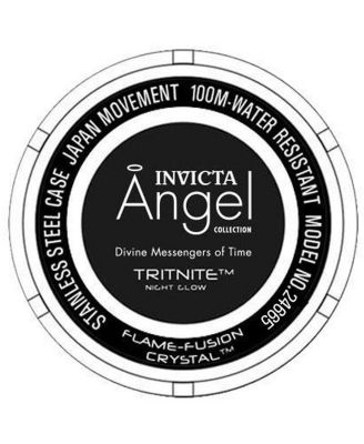 Women's 24665 Angel Quartz 3 Hand Light Blue Dial Watch