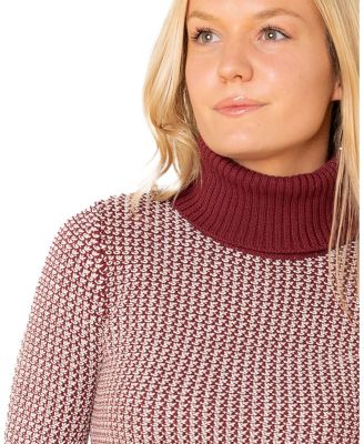 Women's Organic Tweed Stitch Turtleneck Sweater