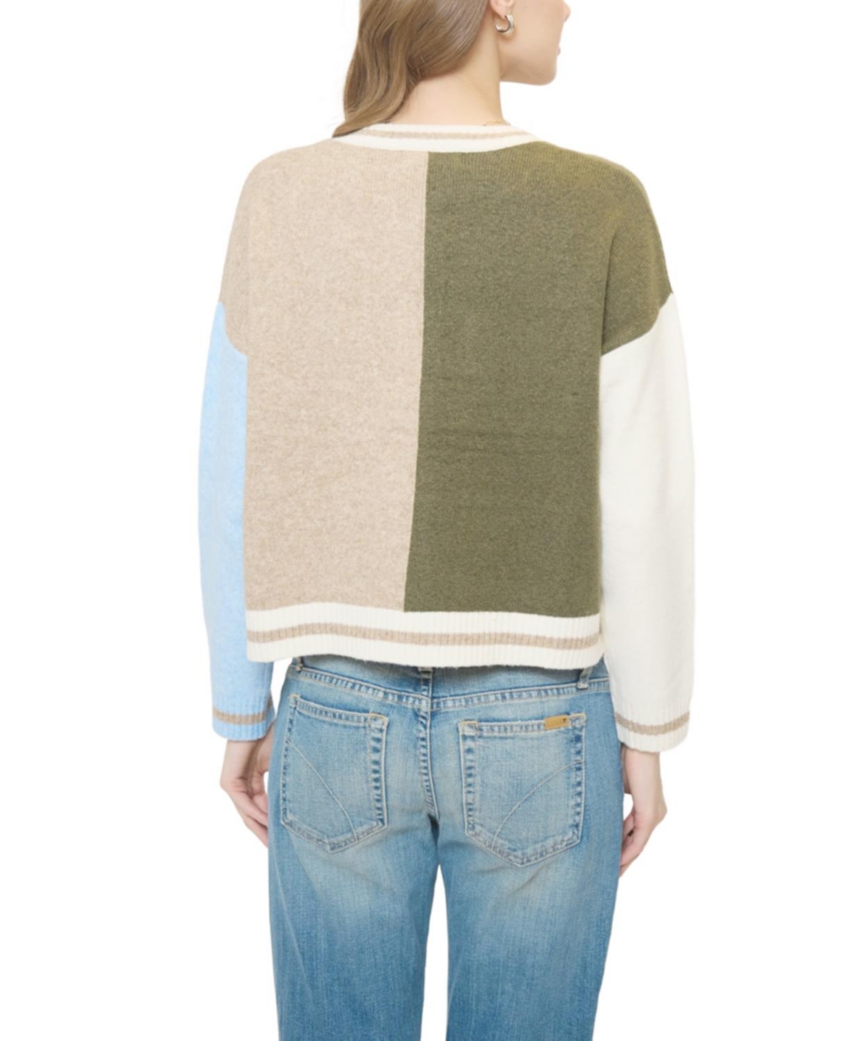 Central Park West Women's Wyatt Robbie Blocked Cardi