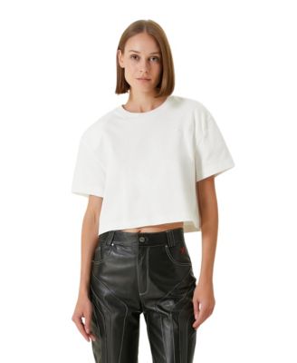 Women's Padded Shoulder Cotton T-Shirt