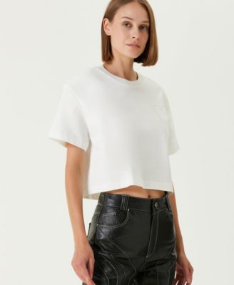 Women's Padded Shoulder Cotton T-Shirt