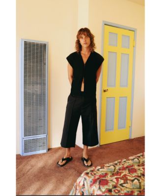 Women's Men's Relaxed-Fit Sleeveless Knit Sweater Vest