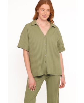 Women's Phillipa Wide Ribbed Shirt Set