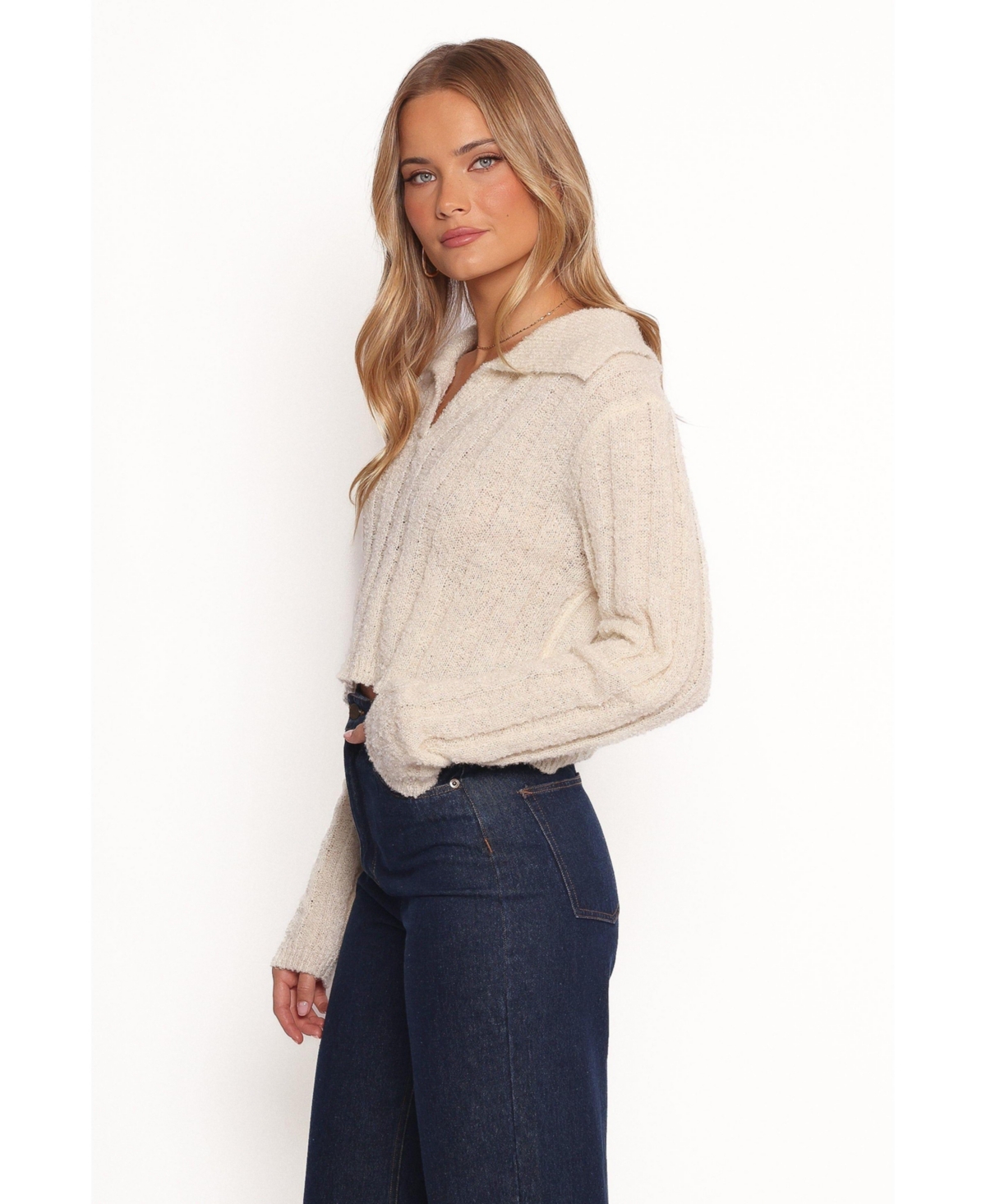 Petal and Pup Women's Romy Collar Knit Sweater