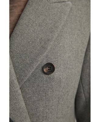 Women's Wool Double Breasted Tailored Maxi Coat