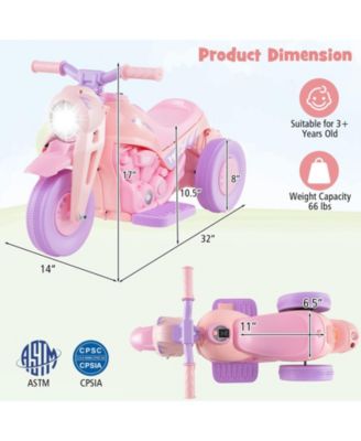 6V Kids Electric Ride on Motorcycle with Bubble Maker and Music