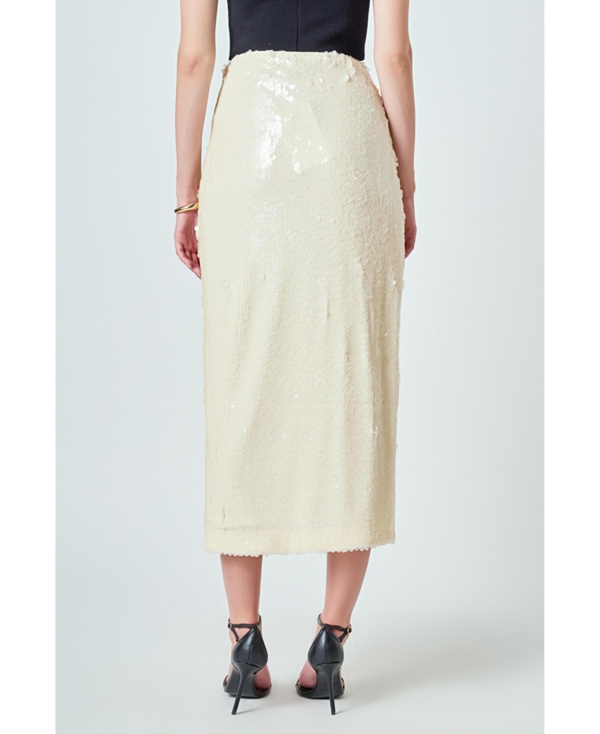 endless rose Women's Sequins Midi Skirt