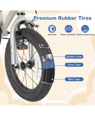 14 Inch Kids Bike Bicycle for Boys Girls 3-5 with High Carbon Steel Frame