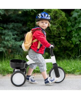 Toddler Convertible Trike with 86° Limited Steering Angle and Carbon Steel Frame