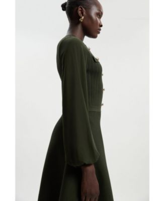 Women's Chiffon Sleeve Mini Dress