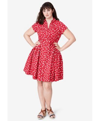 Women's Plus Size Sandy Shirtwaist Dress