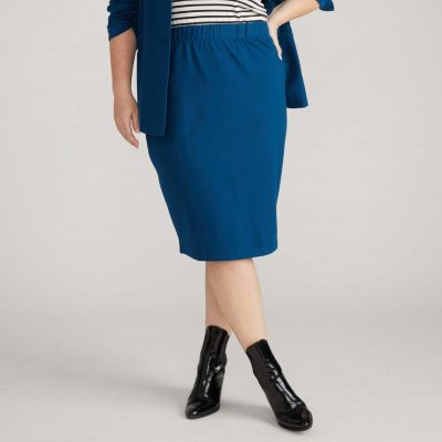 Plus Size Danube Ponte Skirt
