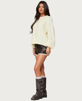 Women's Lissa Lacey Faux Leather Shorts