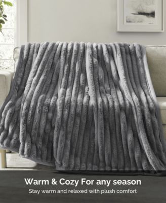 Ultra Plush Raschel Mink Blanket, Queen/King