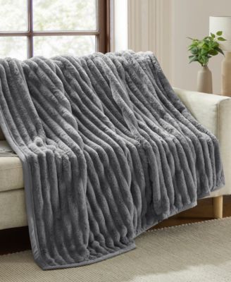 Ultra Plush Raschel Mink Blanket, Queen/King