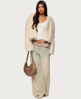 Women's Beyonca Hooded Faux Fur Jacket