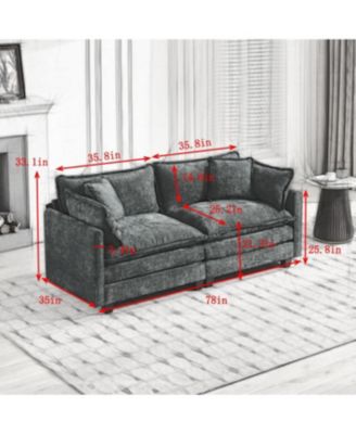 Streamdale Cloud Couch: Ultimate Comfort Chenille Sofa with Ergonomic Support