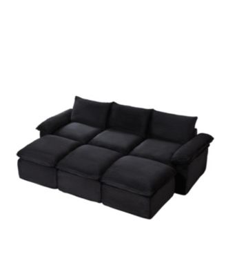 Modern corduroy cloud sofa, freely combined, comfortable sitting experience.