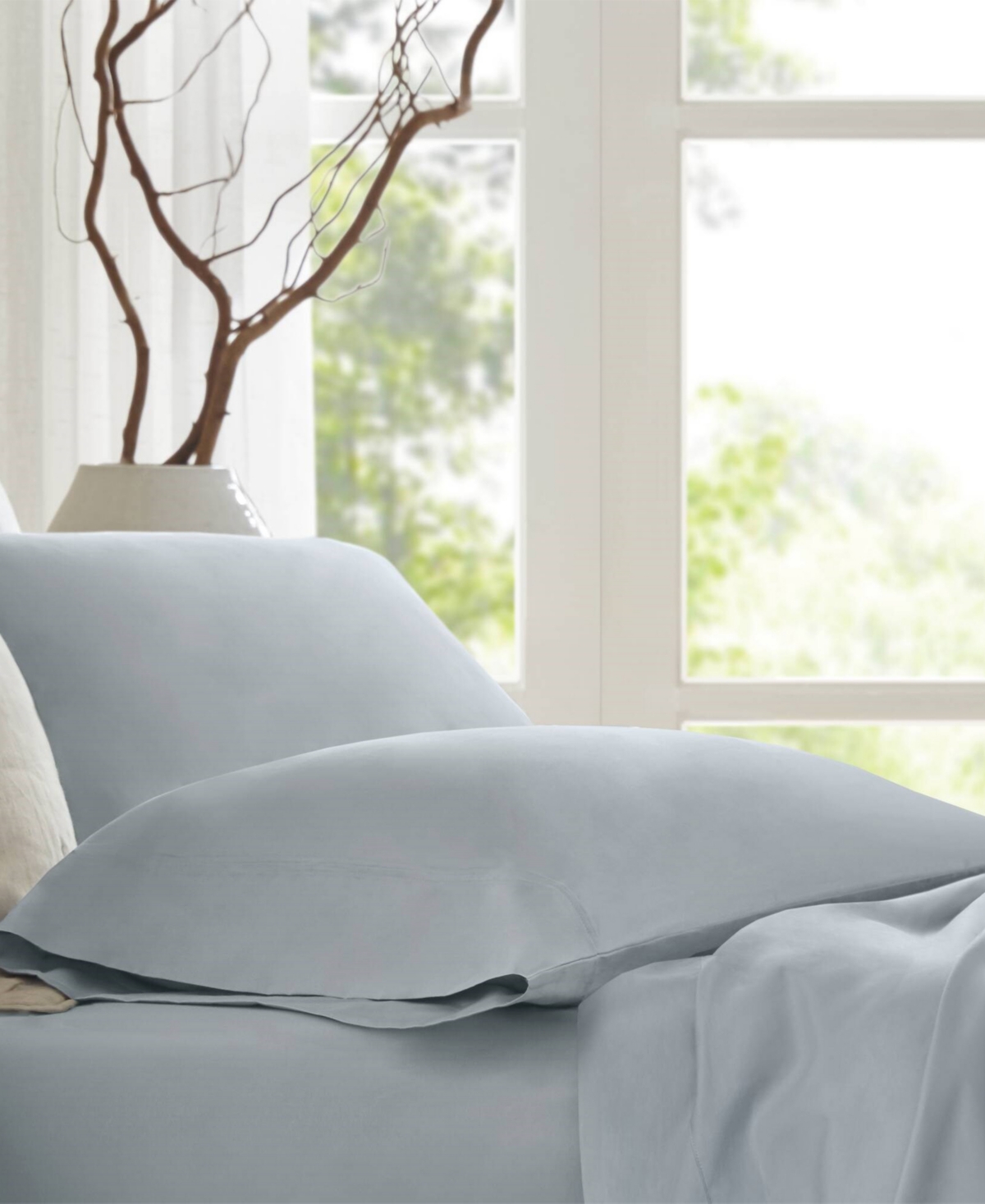 Harbor House Sateen 400-Thread Count Cotton 2-Pc. Pillowcase Set