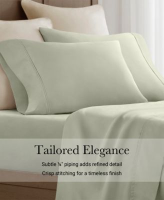 Sateen 400-Thread Count Cotton 2-Pc. Pillowcase Set, King