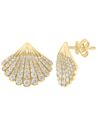 Diamond Earrings (1-1/6 ct. t.w.) in 14k Yellow Gold