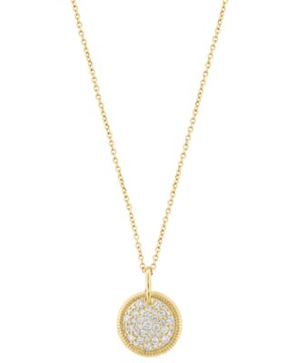 Diamond Pendant Necklace (1/2 ct. t.w.) in 14k Yellow Gold