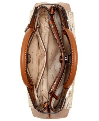 Melinda Logo Medium Tri Comp Satchel Bag