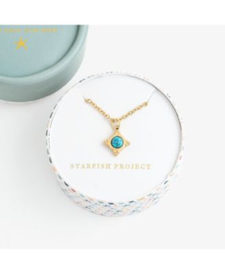 Turquoise Compass Rose Necklace