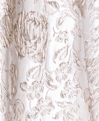 Petite Brocade Sweetheart Off-The-Shoulder Long Gown