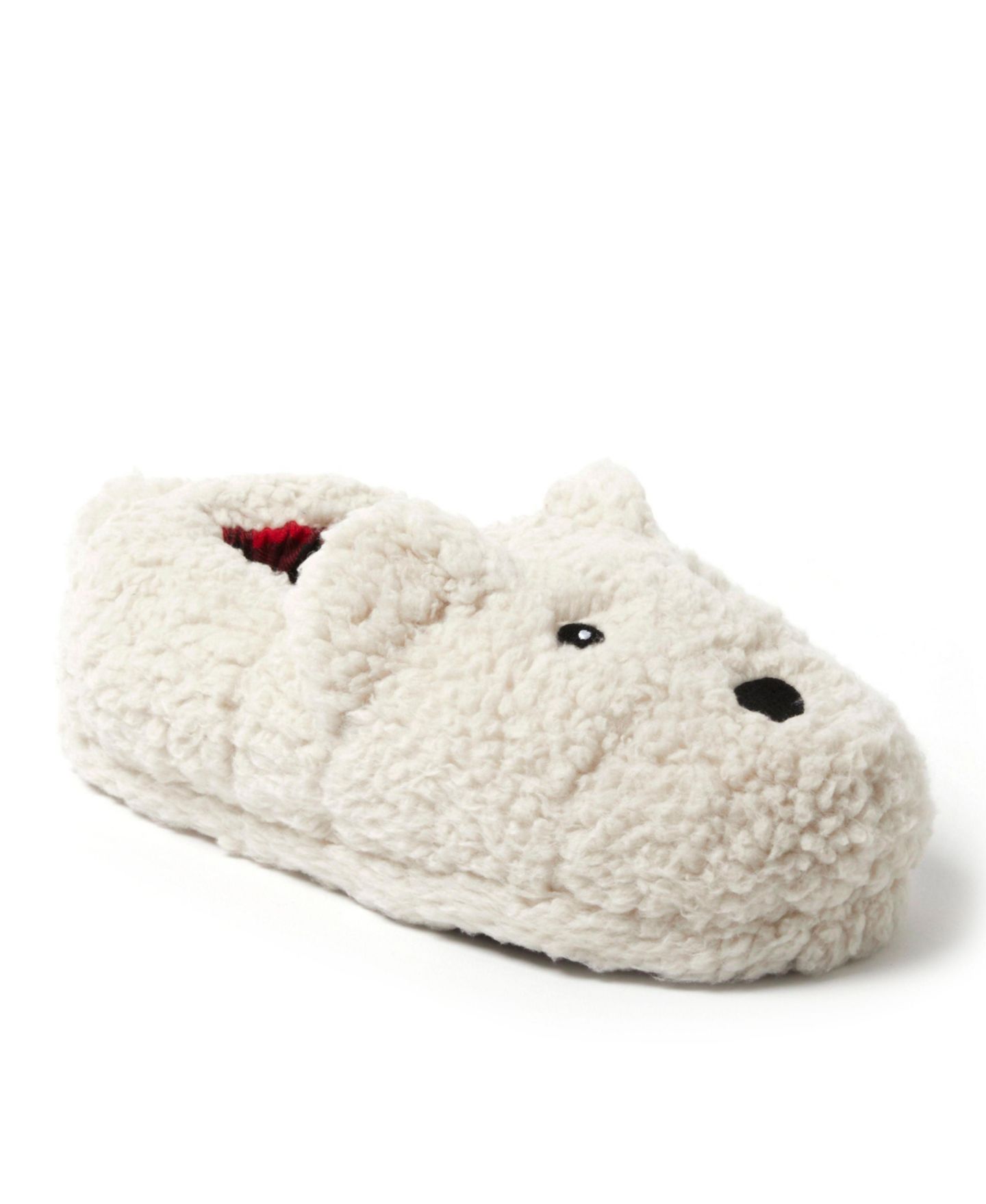 Тапочки Dearfoams Unisex Adult Animal Closed Back House Slipper - Santa, цвет: Creme Brulee — фото 1