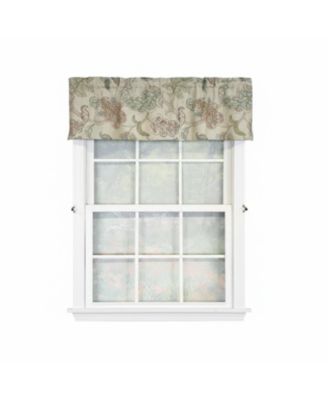 100% Cotton High Quality Tila Tailored Window Valance with 1.5" Rod Pocket 50" W X 12" L Gray