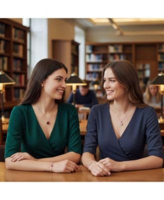 Set of 2 Timeless Elegant Red & Pink 5CT Heart-Shaped Solitaire