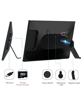 10.1" Digital Photo Frame Compatible with Frameo Touchscreen and WiFi HD 1080P Slideshow For Family Pictures and Moments 32GB