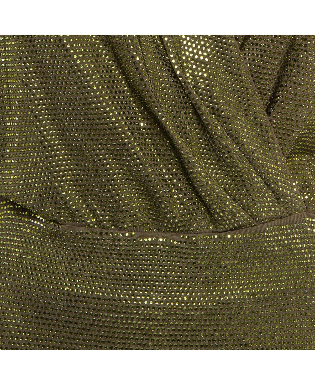 Pre-Owned Balmain Women's Green Embellished Jersey V-Neck Sleeveless Dress