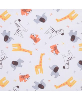 Baby Lollipop Jungle Microfiber Fitted Crib/Toddler Sheet