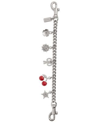 Crystal Motif Chain Bag Charm