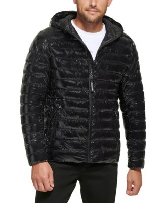 Men's Hooded & Quilted Packable Jacket