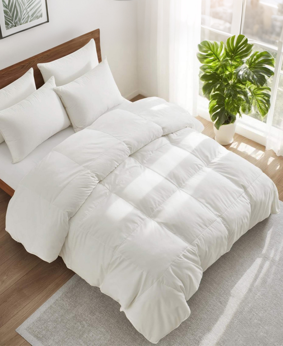 Unikome Ultra Lightweight Goose Down Feather Fiber Comforter