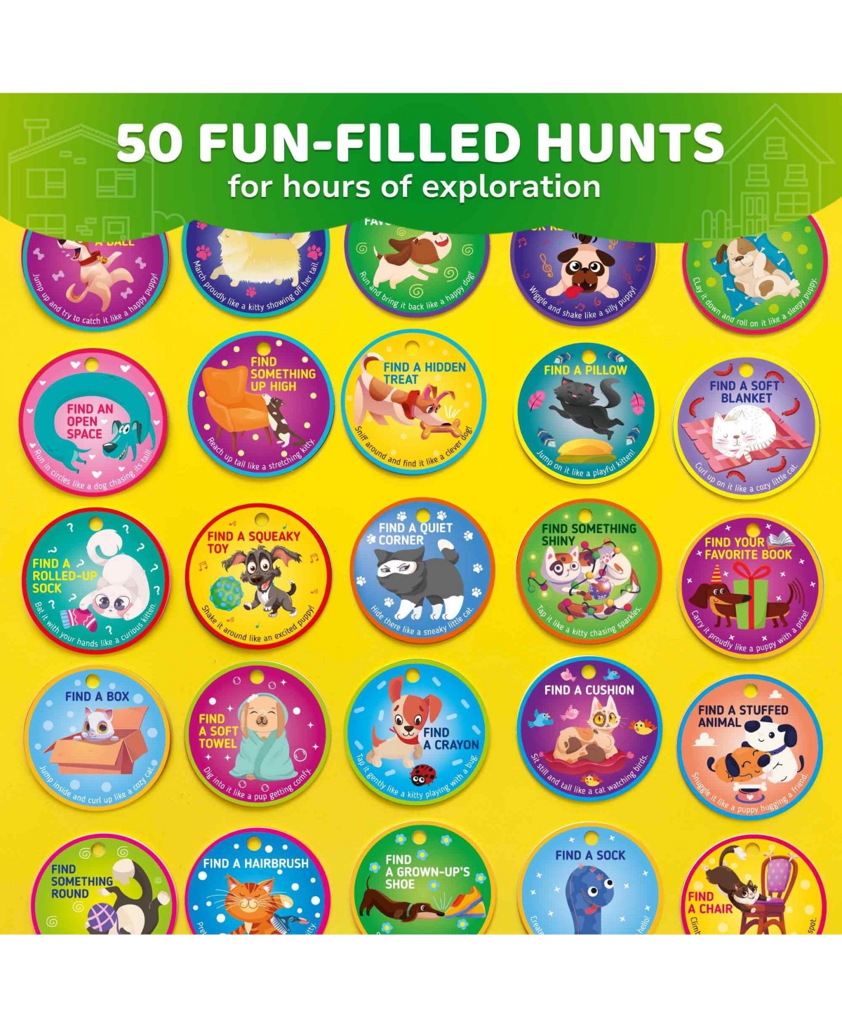 Quokka Scavenger Hunt Game for Toddlers 3-5 – 50 Toddler Activities Indoor Cards Set