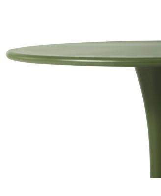 5-Piece Outdoor Metal Dining Table Set And Stackable Resin Patio Chairs