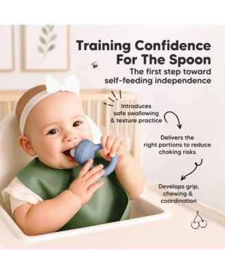 2-Pack Prep Baby Food Feeder, BPA-Free Silicone Baby Fruit Feeder for Teething, 6-12 Months BLW Feeding Essentials