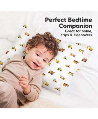 Toddler 13X18 Pillowcase, Soft Waterproof Pillow Protector Cover for Kids, Boys, Girls, Travel