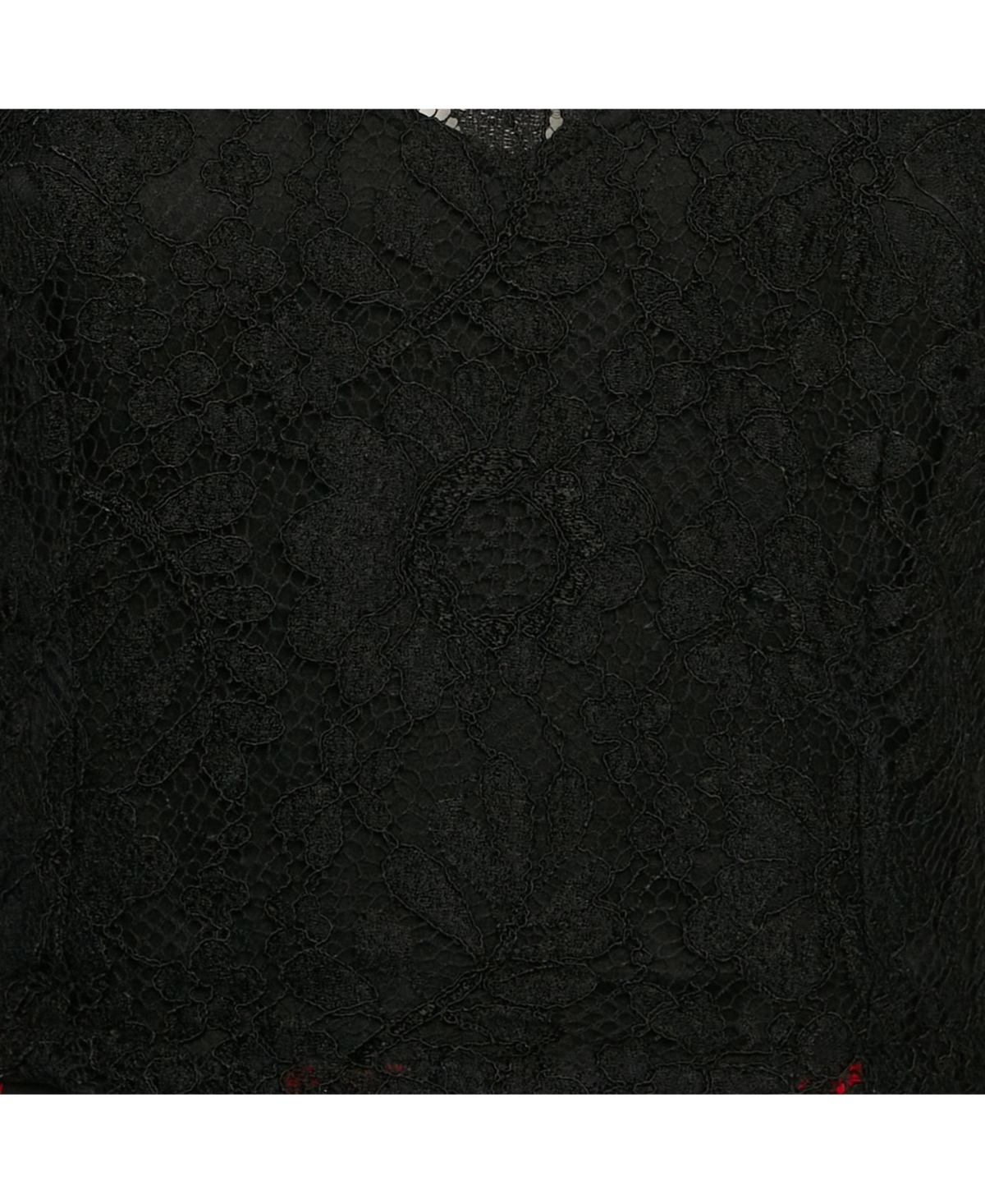 Pre-Owned Dolce & Gabbana Women's Black Lace And Polka Dot Print Silk Mini Dress