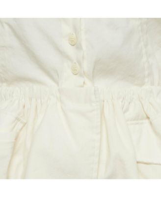 Women's Ivory Crepe Layered Le Coup De Soleil Mini Dress