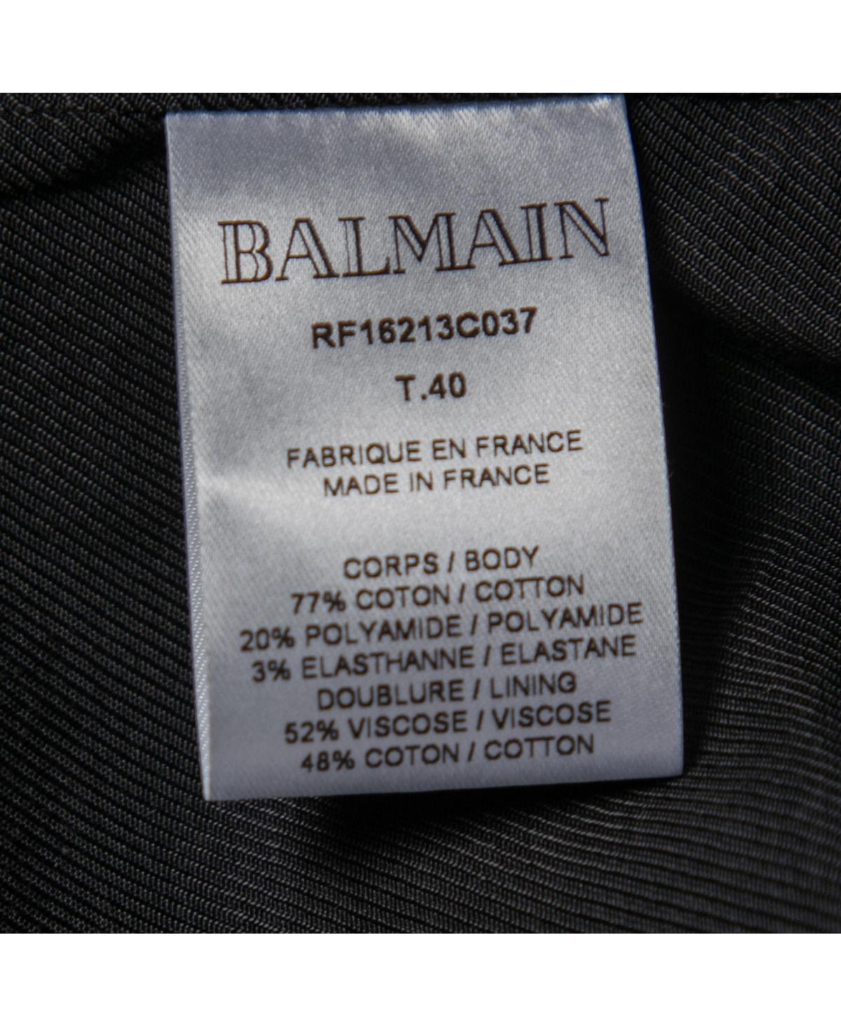 Pre-Owned Balmain Women's Monochrome Houndstooth Jacquard Mini Dress